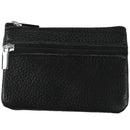 Women Leather Mini Zip Coin Key Purse Money Wallet Pouch Gift Purse Black