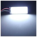 T10 501 W5W BA9S Festoon Dome Interior 36 LED COB Adapter Panel Light Bulb