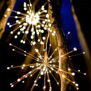 200LEDs Curtain LED String Decorative Christmas Fireworks Waterproof Lights A