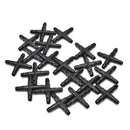 20 Pcs Black Sprinkler Irrigation Tee Pipe Barb Hose Fitting Joiner Drip Sy