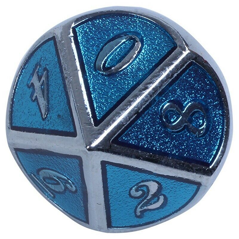 Rpg Dice Metal Dnd Polyhedral Sets Dados Dungeons And Dragons Aluminum Blue N1D9