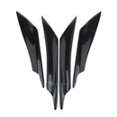 4x Real Carbon Fiber Car Front Bumper Fins Body Spoiler Canards Universal Black