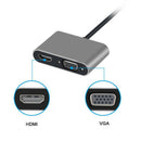 Usb3.1 To Hdmi Vga Adapter Dual Output Usb To Vga Hdmi 4K x 2K Hd 1080P Mul