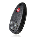 Black 4 Button BTN Remote Key Fob Shell Case & Pad For GMC Chevrolet Replac
