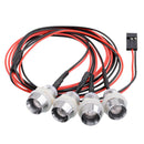 Universal 4 LED Headlight with Lampshade for 1/5 1/8 1/10 1/12 1/16 RC Models