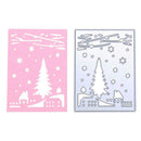 Snowflake Tree Cutting Dies Stencils Scrapbook Embossing DIY Craft Card A