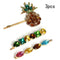 3pcs Women Stylish Crystal Pineapple Hair Clip Hairpin Barrette Hair Orname D0C5