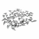 30-Piece Angel Wing Charm Spacer Beads for Jewelry Making, 21mm, Tibetan Si