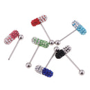 6pcs Women Men Rock Personality Tongue Ring  Jewelry