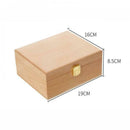 Natural Unfinished Wood Storage Box Pencil Case Organziers Jewelry Box Necklace
