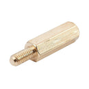 50 Pcs M3 3mm Male Female Brass PCB Spacer Hex Stand-Off Pillar 20mm Y5Q6