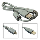 5 x USB 8 Pin Data SYNC Cable Cord for Nikon for Sony Camera Cybershot 1M