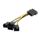 D-Port Computer CPU PC Case 3Pin Fan Cable 1 to 4 Ways Power Splitter (1pc) A