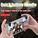 Mobile Phone Game Physical Joysticks Controller Assist Tools(Black) A