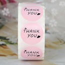 500pcs/roll Thank You Stickers 1inch Pink Stickers Party Favors LabelsSEAU