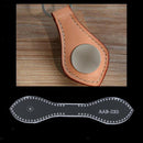 Pack of 2 Acrylic Leather Templates Key Chain Pattern Stencil Tool