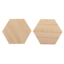 10x MDF Wooden Bases Hexagon Hex  Cut Unpainted Decor Craft 3.5x3.1inch