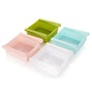 2pcs Slide Kitchen Fridge Freezer Space Saver Organizer Storage Rack(White)