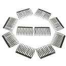 10pcs Metal 10 Teeth Hair Comb Clip Slide Hairpin DIY Hair Jewelry Making