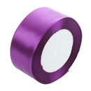 40mm 25 Yards Satin Ribbon Wedding Craft DIY Decorations Accessory Deep Pur D1X5
