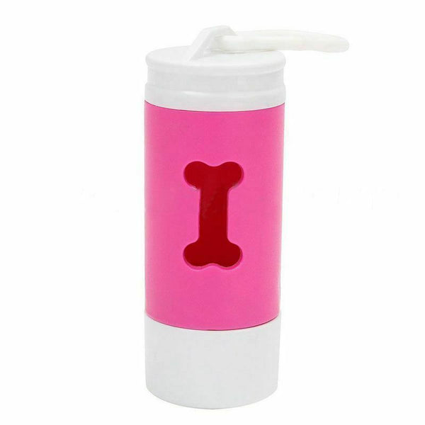 Flash Light Dispenser For Pet Dog Cat Poop Scoop Waste Bags Roll Holder Cle P6Q7