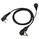 2 Pin PTT MIC Headset Covert Acoustic Tube In-ear Earpiece For Kenwood TYT