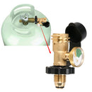 Propane Tank Adapter Level Indicator with Gauge for BBQ Grills Camping Stove