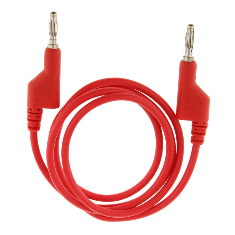 1m 25A Stackable Dual 4mm Banana Plug Multimeter Test Cable Lead Cord