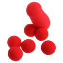 4Pcs Small Sponge Brother Red Sponge Balls Funny Stage Prop Magic Tricks Toys