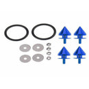 Blue Spike Chrome Anodized Thorn Aluminum Quick Release Fasteners Kit