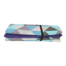 Waterproof Seat Cushion Mat for Travel Beach Camping Picnic Gray and Blue