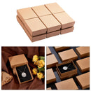 12x Paper Jewelry Rings Display Storage  Box Cotton Filled Gift Box