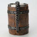 Stainless Steel Mug Imitation Wood Cup Beer Coffee Cup Christmas Cup Bar