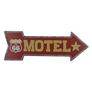 Metal Tin Sign US Route 66 MOTEL Shop Garage Retro Wall Poster Pub Cafe ART