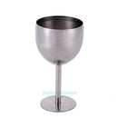 380ML Stainless Steel Wine Glass Cup Goblet Champagne Drinking Bar Restaurant