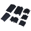 127pcs 7 Sizes 2:1 Electronic Heat Shrink Tubing Tube Sleeve Wrap Wire Black ME