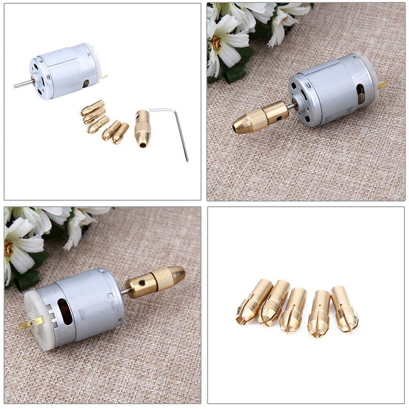 Electric Hand Drill Mini Small 12V Motor and 0.8-1.5mm Twist Drill Rotary T A