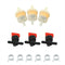 3Pcs/Set Fuel Gas Tank Shut Off Valves Filters Clamps Garden Brush Cutter L