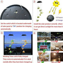Solar Bee Wind Chimes, Color-Changing Moving Rotating Wind Chime Waterproof