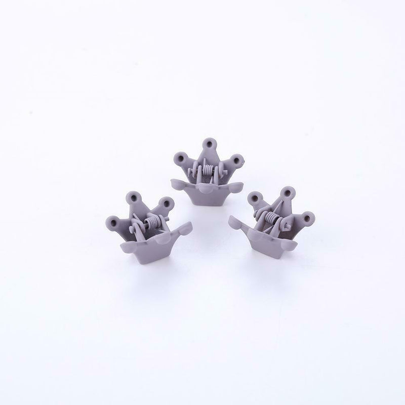 10pcs Crown Hair Clips Children Girls Claw Barrettes Mini Jaw Hairpin (05) A