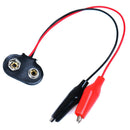 5Pcs 9V Battery Clip Power Cable Testing Line Adapter to Alligator C 3C