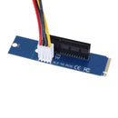 2pcs M.2 NGFF SSD to PCI-E Express 4X Converter Adapter Card Power Cable