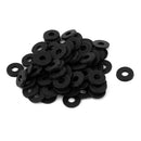 M4 x 10mm x 1mm Black nylon Plated Flat Washers Spacers Fastener 100PCS