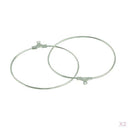 40pcs Large Metal Earrings Round Hoop / Hoops Bling Big Circle Dangle Women