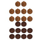 20x Mixed Color 30mm Wooden Cameo Cabochon Setting Base Tray DIY Necklace