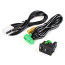 Aux-in USB Switch Cable for VW MK6 Golf Jetta CC PASSAT B6 B7 RCD510 RNS315
