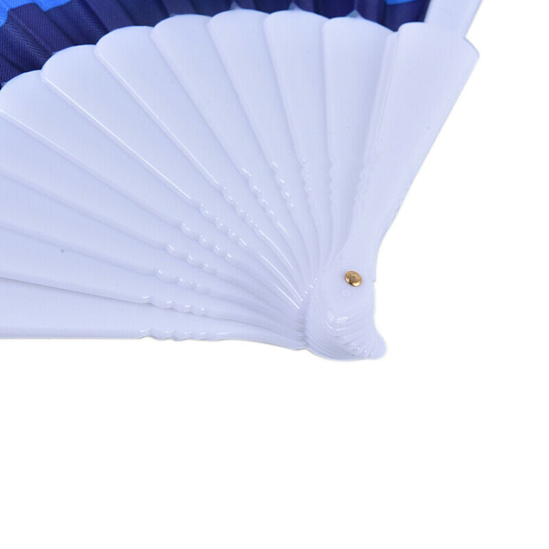 1PCS Rainbow Fan Hand Held Folding Fan Dance For Decoration Fan Art Crafts D Kw