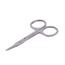 Woman Slanted Tip Stainless Steel Eyebrow Scissors Trimmer Cosmetic Tool Si K4J3