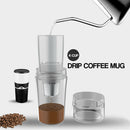 Single Serve Coffee Maker Travel Mug Compatible with K-Cup for Ground Coffee,