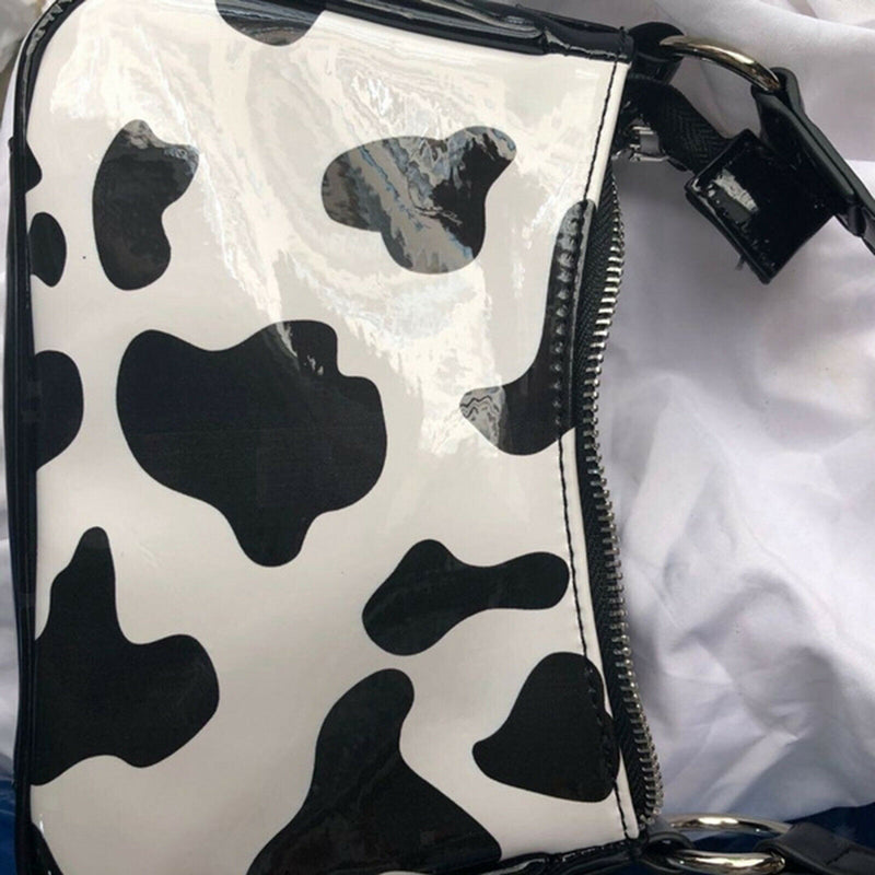 Handbag with Zipper Baguette Shoulder Clutch Classic D